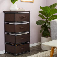Ebern Designs 4-Tier Drawer Bedroom Dresser/Clothing Storage Cabinet