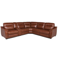 Coja Cumana 124" Upholstered Power Reclining Sectional Sofa