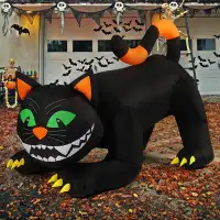 The Holiday Aisle® Black Cat Halloween Inflatable