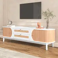Latitude Run® Entertainment Centre with Solid Wood Legs, TV Cabinet