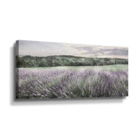 August Grove Ridge Farm Lavender On Canvas by Lori Deiter Print