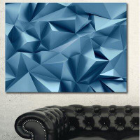 Made in Canada - Design Art 3D Abstract Geometric Background - Wrapped Canvas Graphic Art Print