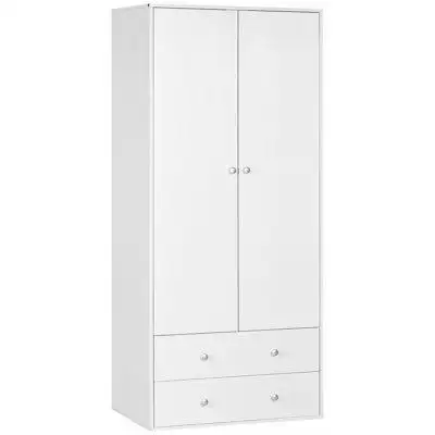 Ebern Designs Ebern Designs Wardrobe Closet, Armoire With Drawers And Hanging Rail For Bedroom Clothes Storage And Organ