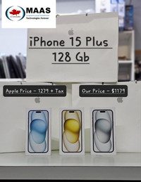 APPLE IPHONE 15 PLUS ON SALE !! AVAILABLE IN STOCK @MAAS_COMPUTERS