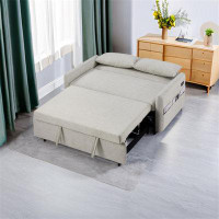 Gatzies 55.1" Upholstered Convertible Sleeper Sofa