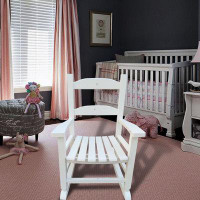 Harriet Bee Children's rocking white chair- Indoor or Outdoor -Suitable for kids-Durable-populus wood