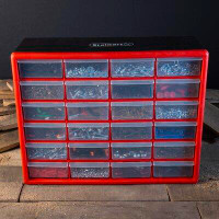 Stalwart Stalwart Plastic Drawers Organizer -Compartment Storage for Hardware, Parts, Crafts, Beads and Tools