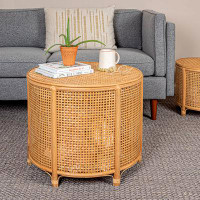 Bay Isle Home™ Postfield Six Leg End Table with Storage