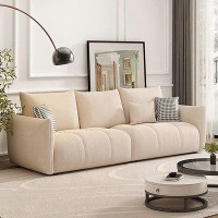 Crafts Design Trade 106.3" White 100% Polyester Modular Sofa