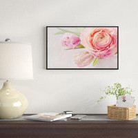 East Urban Home 'Full Bloom and Blooming Flowers' Oil Painting Print on Wrapped Canvas