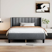 Latitude Run® Upholstered Platform Bed Frame with Headboard