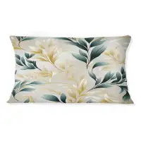 East Urban Home Delicate Ferns - Plants Printed Throw Pillow