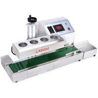 LX-6000 Continuous Induction Sealer Electromagnetic Bottle Cap Sealer Machine 20-80mm 220V 181082