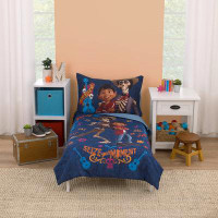 Disney Disney Coco Navy, Orange, and Light Blue, Seize Your Moment 4 Piece Toddler Bed Set