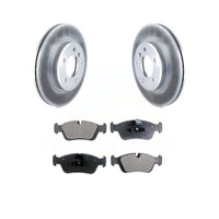 Front Coated Disc Rotors and Semi-Metallic Brake Pads Kit by Transit Auto KGF-100238