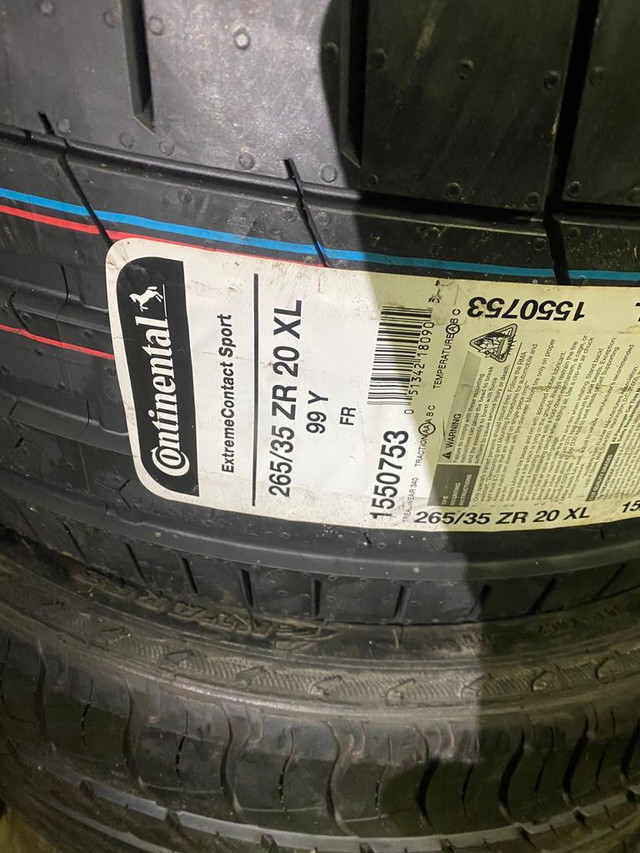 TWO NEW 265 35 R20 CONTINENTAL EXTREMECONTACT SPORT in Tires & Rims in Toronto (GTA) - Image 3