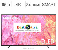 Télévision QLED 65 POUCE QN65Q60CAFXZC 4K ULTRA UHD HDR Smart TV Wi-Fi Samsung - BESTCOST.CA