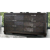 Loon Peak Aesop 6 Drawer 66'' W Solid Wood Double Dresser