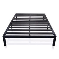 Latitude Run® King Size Heavy Duty Metal Platform Bed Frame
