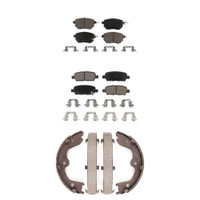 Front Rear Ceramic Brake Pads And Parking Shoe Kit For Nissan Altima Maxima INFINITI FX35 KCN-100002