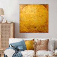 Wrought Studio Ancient Opulence Retro Gold Abstract - Abstract Painting Canvas Wall Art
