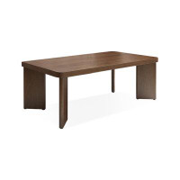 Fit and Touch 55.12" Brown Rectangular Solid Wood desks