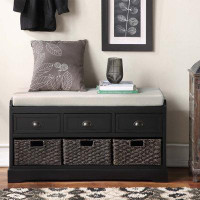 Wildon Home® Nashaya Fabric Upholstered Storage Bench