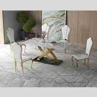 Marble Dining Table with Gold Base on Sale !!