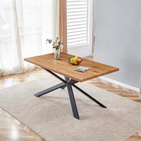 17 Stories Rectangle Dining Table For 4-6 Seats