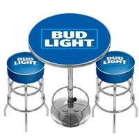 Trademark Global Ultimate Bud Light 2 - Person Bar Height Dining Set