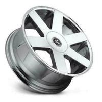24x10 Dub Baller Six S232 Chrome wheels 6x139.7 / 6x5.5 and 6x135, +30mm offset - Silverado Sierra F-150 Escalade Tahoe