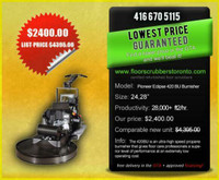 Just in! 24" Pioneer Eclipse Propane Burnisher - sensibly priced