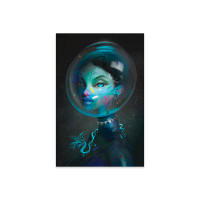 Ebern Designs Galaxy Gala Suit Print On Acrylic Glass
