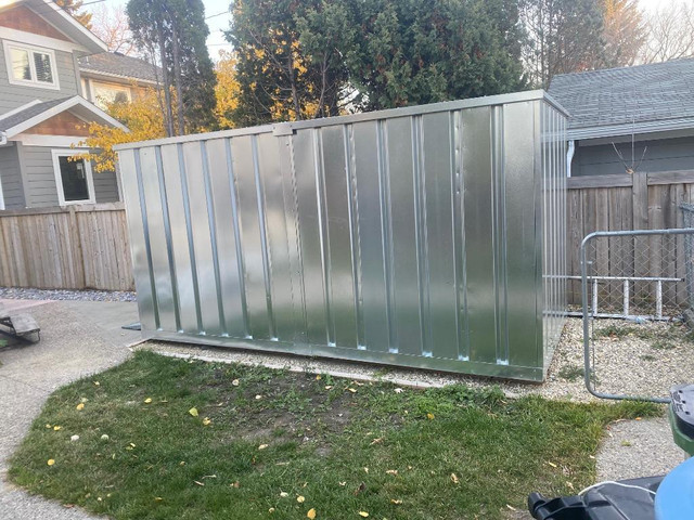 24 GAUGE STEEL SHED 7’ X 14’ SHED w/FLOOR. BEST SHED EVER in Storage Containers in Vernon - Image 4