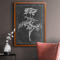 Red Barrel Studio Slate Floral II Premium Framed Canvas - Ready To Hang