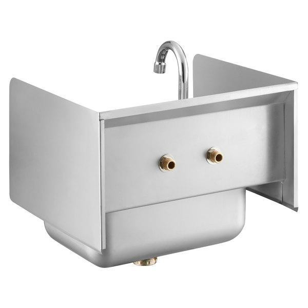 17 x 15 Wall Mounted Hand Sink with Gooseneck Faucet and Side Splash in Other Business & Industrial - Image 3