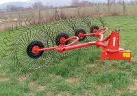 New 3PH 4 wheel hay rake