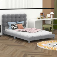 Ebern Designs Antli Twin Size Upholstered Platform Bed With Soft Headboard