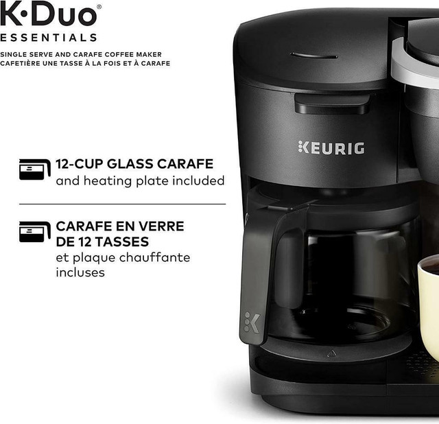 HUGE Discount Today! Keurig K-Duo Essentials Single Serve K-Cup Pod And Carafe Coffee Maker | FAST, FREE Delivery in Coffee Makers - Image 4