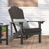 Rosecliff Heights Outdoor Adirondack Chair, Polywood Fire Pit Plastic Adirondack Chair For Patio, Deck And Garden