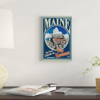 East Urban Home Bar Harbour, Maine Lobster by Old Truck - Graphic Art Print on Canvas