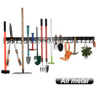 WFX Utility™ 68" All Metal Garden Tool Organizer,Adjustable Garage Wall Organizers And Storage,Heavy Duty Wall Mount Hol