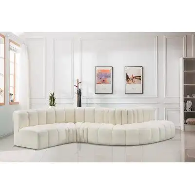 Meridian Furniture USA 145" Vegan Leather Sofa
