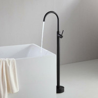 Free Standing/Floor Mounted Tub Faucet 1 Handle ( No Shower ) - Brushed Gold or Matte Black