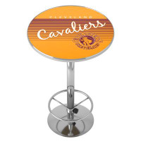 Trademark Global Cleveland Cavaliers Hardwood Classics Bar Table with Footrest