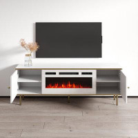 Meble Furniture Camelia WH-EF Electric Fireplace 63" TV Stand