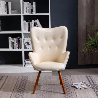 ROOM FULL Tufted Button Back Accent Chair