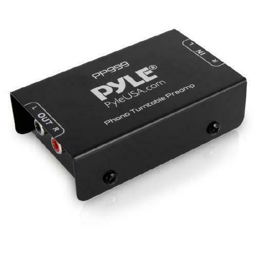 Pyle Compact Phono Turntable Preamp - Ultra-Low Noise Audio Pre-Amplifier with 12-Volt Power Adaptor - PP999 in General Electronics in Québec - Image 2