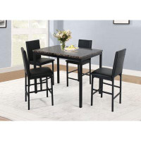 Red Barrel Studio Ledina Dining Table and 4 Chairs