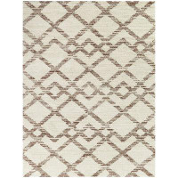 Union Rustic Rectangle  Geometric Machine Woven Polyester/Polypropylene Area Rug in Brown/Beige